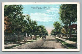 Sunset Avenue Rocky Mount North Carolina Rare Antique Postcard Rpo 1923