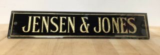 Antique Reverse Painted Gold Foil Glass Sign Attorney Lawyer Advertising