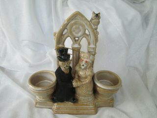 Yankee Candle Boney Bunch Wedding Chapel Double Tea Light Holder Rare 2011