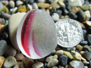 1 Multi Xl Exquiiste Pink 0.  38oz Jq Rare Seaham English Sea Glass