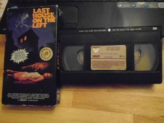 Rare Oop Last House On The Left Vhs Film 1972 Horror Wes Craven Nightmare Elm St