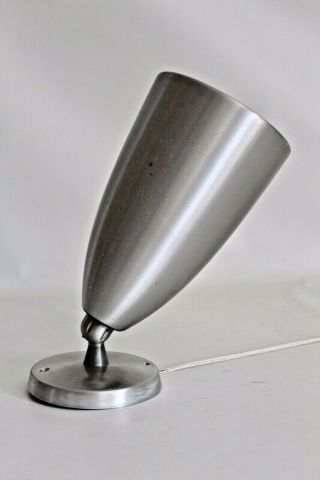 Swivelier Vtg Mid Century Modern Aluminum Bullet Cone Wall Sconce Light Lamp
