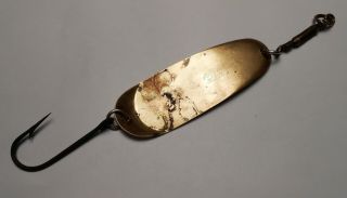 Antique Andy Reekers No.  8 Salmon Spoon - 4.  75 " Long - Patented 1923