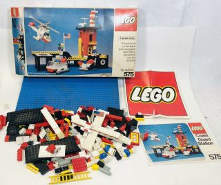 Lego Vintage Coast Guard Station Set 575 With Box And Instructions 1977