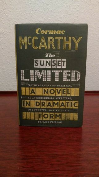 Rare Uk 1st Edition Cormac Mccarthy The Sunset Limited Hardcover