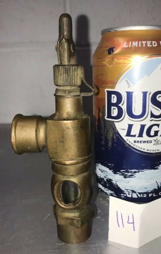 Brass Oiler For Hit Miss Gas Engine Steampunk Vintage Antique 3/8 " Thread