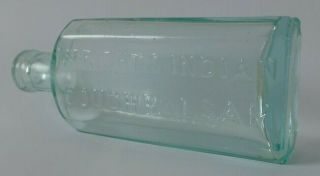 Rare Antique Green Medicine Bottle - Wright 