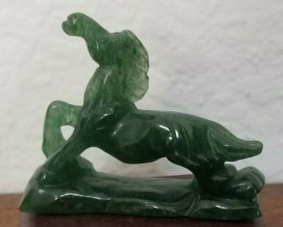 Antique/vintage Chinese Nephrite Jade Horse,  Hand Carved,  Translucent
