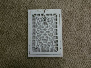 Antique Vintage Victorian Arts And Craft Cast Iron Wall Heat Register Vent 9x12