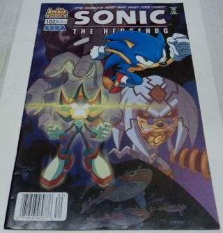 Sonic The Hedgehog 182 Rare Newsstand Edition (archie Comics 2008) Sega (fn)