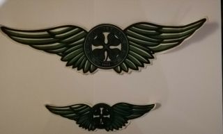 Large Rare 1970s Celtic Fc " Wings Cloth Badge "