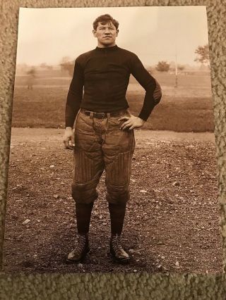 Vintage Jim Thorpe Print Photo 1912 Carlisle Indians Football Rare