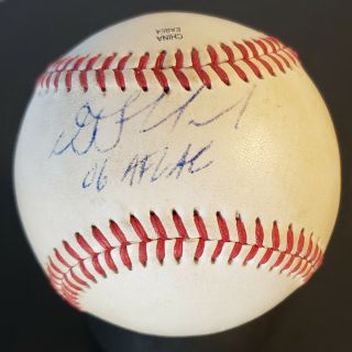 Dj Lemahieu Early Signed Game - Ball Notation " 06 Aflac " Auto Ny Yankees Rare