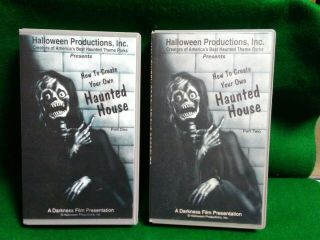 Halloween Productions Inc How To Create Your Own Haunted House Vhs Rare Part 1&2