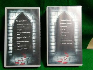 Halloween Productions Inc How To Create Your Own Haunted House VHS Rare Part 1&2 2