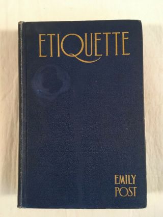 Etiquette,  Emily Post,  1923 9th Edition Vintage Antique Wedding