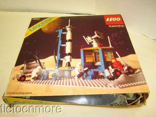 Vintage Legoland Space System Alpha Rocket Base 483 Blocks Box Set 1978