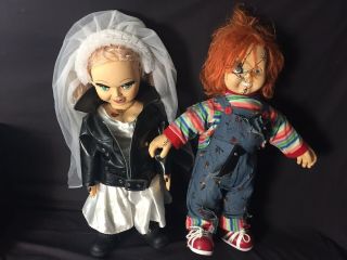 Chucky And Tiffany (bride Of Chucky) 24” Dolls Rare Set