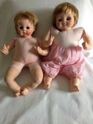 Two Vintage Crier Dolls - 1965 Vogue 22 " Crier Doll & 21 " 1965 Alexander Doll