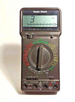 Radio Shack | Vintage True Rms Digital Multimeter | Cat No.  22 - 181 | (d1)