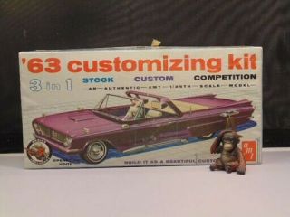 Amt 1/25 Scale 1963 Ford Galaxie Convertible Kit 06 - 113 - 149