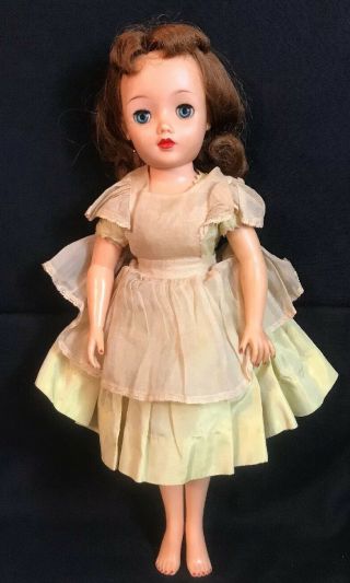 Vintage 18 " Miss Revlon Doll By Ideal 1950s Vt - 18 In Lovely Yellow Dress