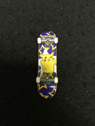 Pikachu Pokemon Vintage Mini Skateboard Fingerboard Rare Nos