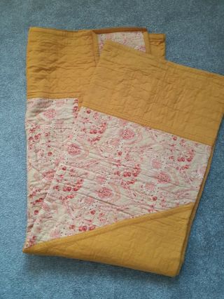 Large Vintage Hand Stitched Durham Quilt