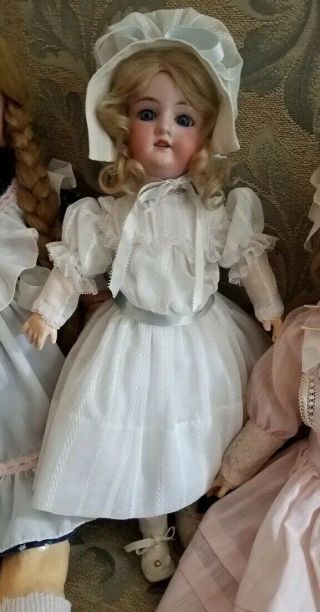 Antique Doll A & M Armand Masseille 390,  17” Bisque Head Germany A 2 M