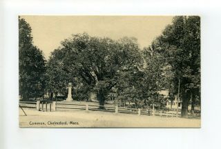 Chelmsford Ma Mass Antique Postcard,  The Common