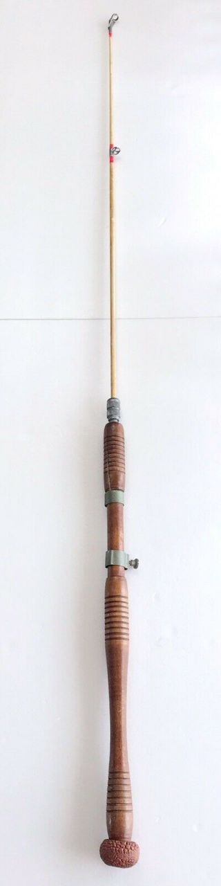 Rare Antique/vintage Premax Telescoping Wood Handle Surf/pier/boat Fishing Rod