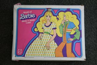Vintage World Of Barbie Pink Vinyl Sleep ‘n Keep Case 1974