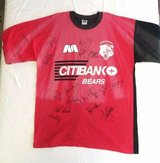 Signed North Sydney Bears Rare Vintage Early 90s Training Shirt Size 115cm