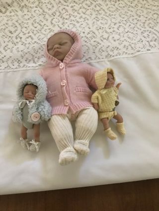 Ashton Drake Lifelike Doll Newborn Baby A.  D.  G 04 Lw Reborn Girl 10” Vintage