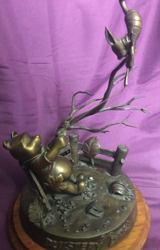 Rare Disney Winnie The Pooh & Piglet Blustery Day Bronze Sculpture 68/250
