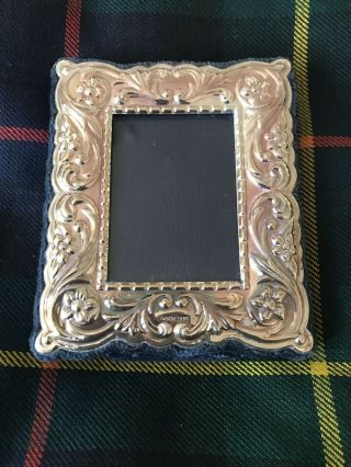 Sterling Silver Small Carrs Of Sheffield Easel Photo Frame 3