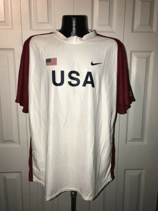 Nike Team Usa Track & Field Jersey Kit Shirt Singlet Mesh Xl Track & Field Rare