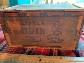 Little Odin Cigar Box 5 Cents Very Old And Rare 1890 