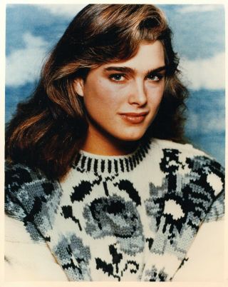 Brooke Shields 1980s 8x10 " Rare Photo