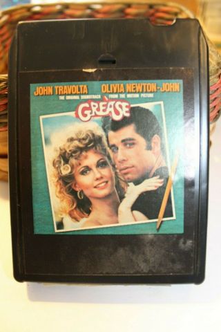 Grease Movie Soundtrack 8 Track Tape 1978 Rso Rare