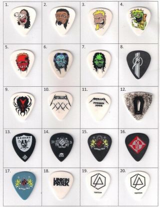 (number 16 Of 20 Only) Rare And Collectable Machine Head Guitar Pick / Plectrum