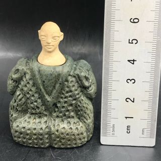 Wonderful Ancient Rare Unique old Bactrian Stone Seated Statue 2