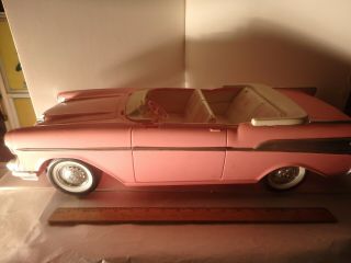 Vintage Mattel Barbie 57 Chevy Convertible Car Pink 1988
