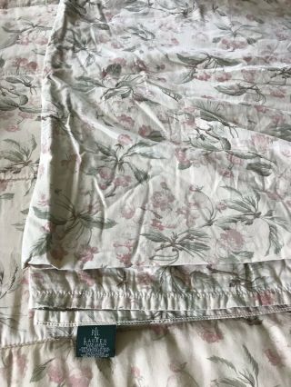 Ralph Lauren Apple Blossom Queen Fitted & Flat Sheet Floral 1 Pillowcase 1 Sham 3