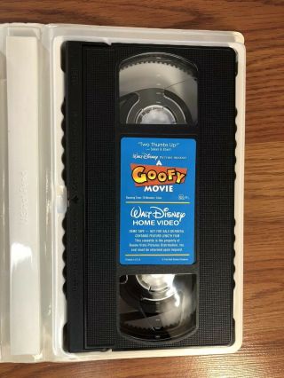 A Goofy Movie DEMO VHS TAPE - VERY RARE WALT DISNEY home Video Kids Powerline 3
