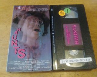 Haunts Vhs Horror Slasher Cult Gore Rare Genesis Home Video