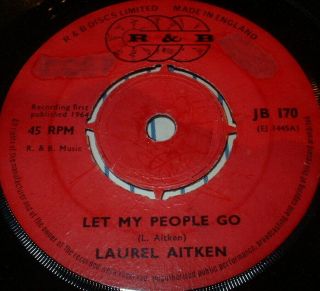 Laurel Aitken Let My People Go 45 1964 R&b 1st Press Rare Jb 170