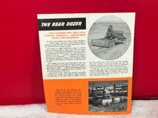 RARE 1951 JOHN DEERE BULLDOZER TRACTOR DEALER ADVERTISING BROCHURE 2