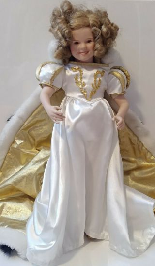 Shirley Temple Porcelain Doll Little Princess Danbury 1991 With Outfit