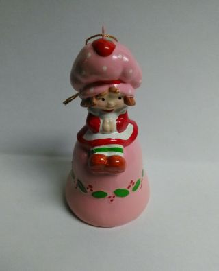 Vintage Strawberry Shortcake Christmas Ornament Bell